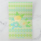 Pastel groen en geel kaart (Binnen)
