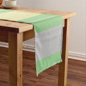 PASTEL=GROEN, GEEL EN GRIJZEN MEDIUM TAFELLOPER (Voorbeeld)