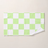 Pastel groen geruit gingham patroon bad handdoek (Handdoek)