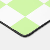 Pastel groen geruit gingham patroon bureaumat (Hoek)
