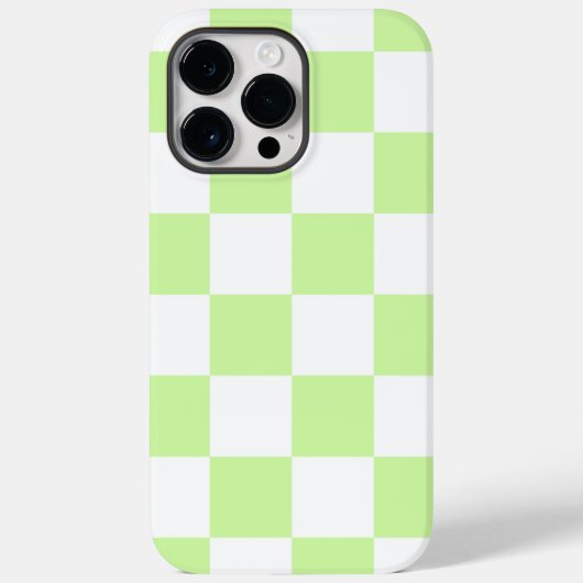 Pastel groen geruit gingham patroon Case-Mate iPhone case (Achterkant)