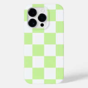 Pastel groen geruit gingham patroon Case-Mate iPhone 14 pro hoesje