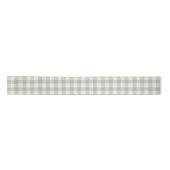 Pastel groen gingham patroon satijnen lint (Voorkant)