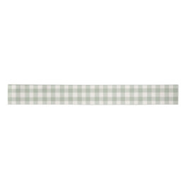 Pastel groen gingham patroon satijnen lint