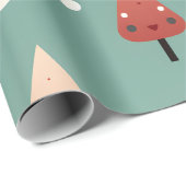 Pastel Groen Kerst Verpakking Papier (Rol Hoek)