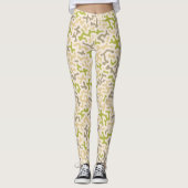 Pastel Groen Koraalrif Abstract Modern Minimalist Leggings (Voorkant)