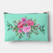 Pastel Groen met Roze Rozen Etui (Achterkant)