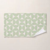 Pastel groen midden eeuw modern patroon bad handdoek (Handdoek)