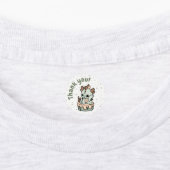 Pastel Groen Sinaasappel Baby Dragon Dank u Sticke Labels (Aangebracht)