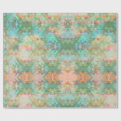 Pastel Groen & Sinaasappel Verpakking Papier (Vlak)