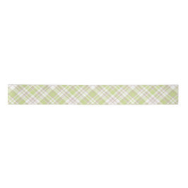 PASTEL GROEN TAN WIT PLAID PATRONEN SATIJNEN LINT