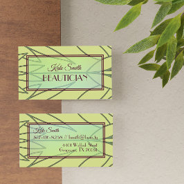 Pastel Groen Tropisch gebladerte Natuur Decopatroo Visitekaartje