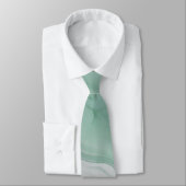 Pastel Groen, Wit Abstract Marmeren Patroon Stropdas (Gebonden)