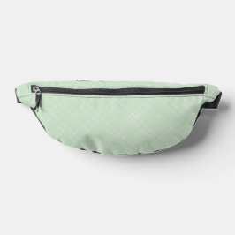PASTEL GROEN & WIT DUN PLAID PATROON HEUPTASJE