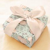 Pastel Groen Zoet Kleine Pompoen Baby Cadeaupapier