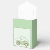 Pastel groene auto & ballon gunstbox bedankdoosjes (Geopend)