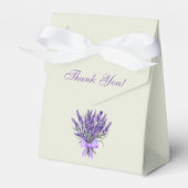 Pastel Groene Boog Bloemen Lavendel Vrijgezellenfe Bedankdoosjes (Voorkant Zijde)