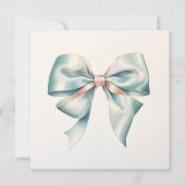 Pastel Groene Boog  jaren 1940 Bruiloft Uitnodigin Kaart (Voorkant)