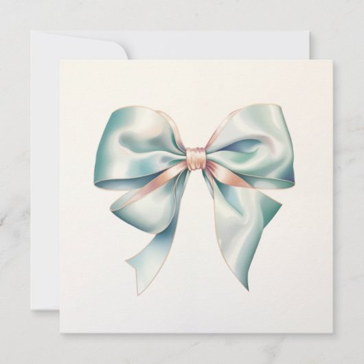 Pastel Groene Boog  jaren 1940 Bruiloft Uitnodigin Kaart (Voorkant)