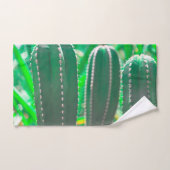 Pastel Groene cactus plant bladeren Bad Handdoek (Handdoek)