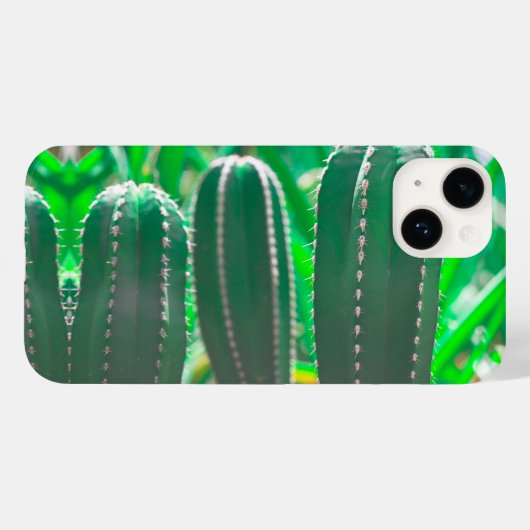 Pastel Groene cactus plant bladeren Case-Mate iPhone Case (Achterkant (horizontaal))