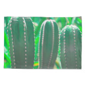 Pastel Groene cactus plant bladeren Kussensloop (Achterkant)