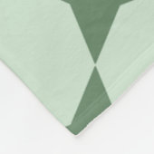 Pastel Groene Cirkel Hexagon Scandinavisch Patroon Fleece Deken (Hoek)