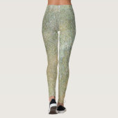 Pastel Groene Crean Beige Natuurlijke Zandsteen Leggings (Achterkant)
