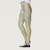 Pastel Groene Crean Beige Natuurlijke Zandsteen Leggings (Links)