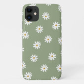 Pastel Groene Daisy Bloem Case-Mate iPhone Case (Achterkant)