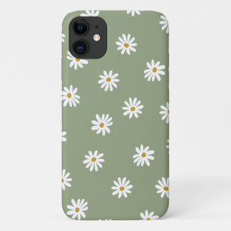 Pastel Groene Daisy Bloem Case-Mate iPhone Case