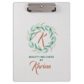 Pastel-groene Eucalyptus Leafs Wreater Klembord (Voorkant)