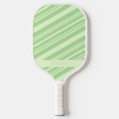 Pastel Groene Olijfgroene Elegant Chic Custom Name Pickleball Paddle (Voorkant)