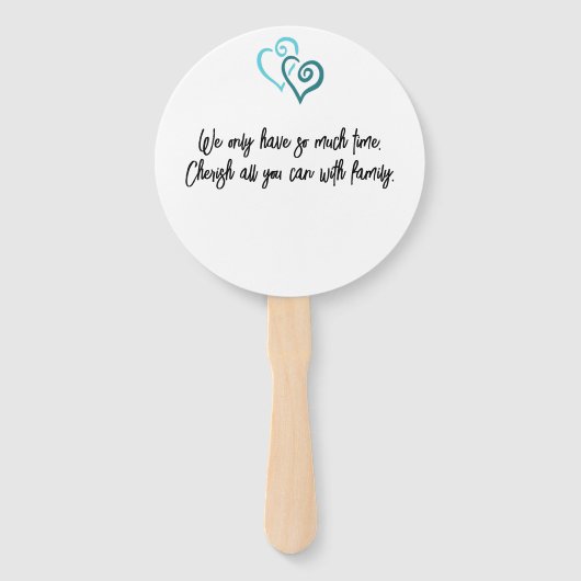 Pastel Groene Paarse Tribal Turtle Familie Reünie Handwaaier (Achterkant)