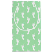 PASTEL GROENE ROWS VAN BABY FEET KLEIN CADEAUZAKJE (Achterkant)