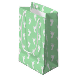 PASTEL GROENE ROWS VAN BABY FEET KLEIN CADEAUZAKJE