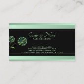 Pastel Groene Streep Visitekaartje (Achterkant)