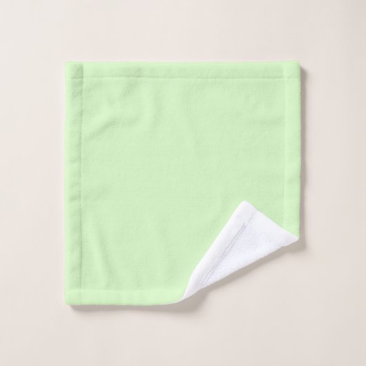 Pastel groene theeblad effen kleur bad handdoek (Wasdoekje)