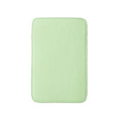 Pastel groene theeblad effen kleur badmat (Voorkant Verticaal)