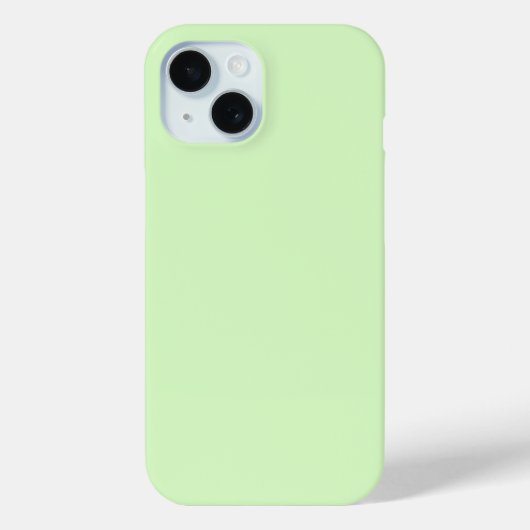 Pastel groene theeblad effen kleur Case-Mate iPhone case (Achterkant)