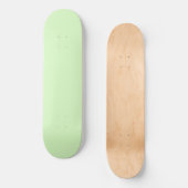 Pastel groene theeblad effen kleur persoonlijk skateboard (Voorkant)