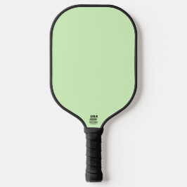 Pastel groene theeblad effen kleur pickleball paddle