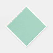 Pastel groene vaste kleur servet (Hoek)