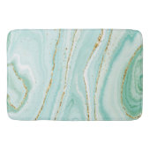 Pastel groene vloeibare marmer achtergrond badmat (Voorkant)