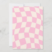 Pastel Groovy Retro Let's Party Verjaardag Kaart (Achterkant)