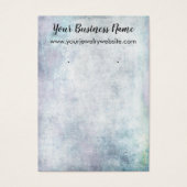 Pastel  Grunge Earring Holder Display Kaarten Visitekaartjes (Voorkant)