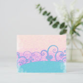pastel grunge fantasy ansichtkaart briefkaart (Staand voorkant)