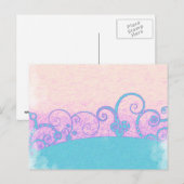 pastel grunge fantasy ansichtkaart briefkaart (Voorkant / Achterkant)