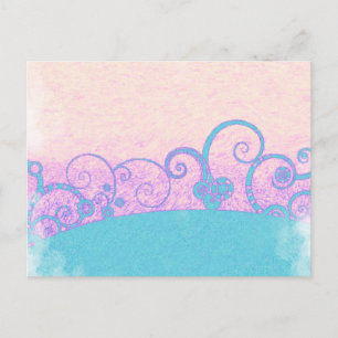 pastel grunge fantasy ansichtkaart briefkaart