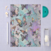  pastel grunge vlinder ontkoppeling tissuepapier (Craft)